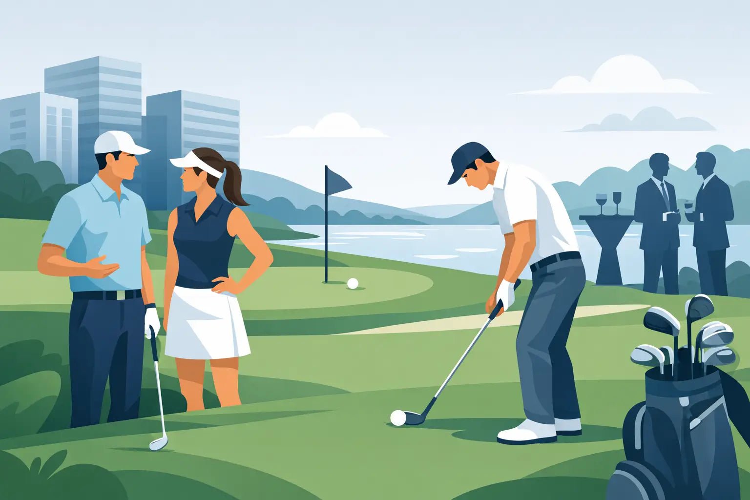 B2B golftøj til virksomhedsevents, der virker - GolfGodter ApS
