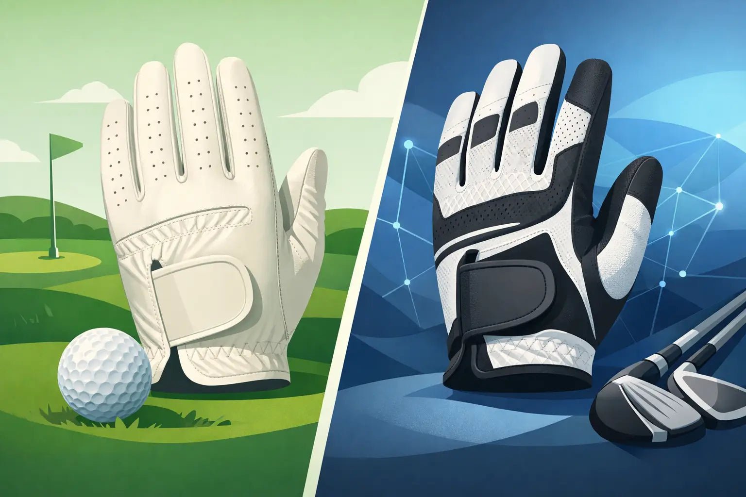 Cabretta vs syntetisk golfhandske - hvad vælger du - GolfGodter ApS