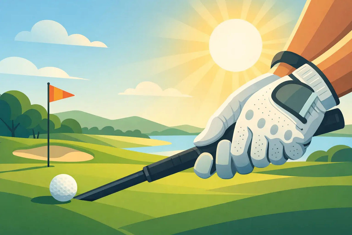 Golfhandsker til varme runder der holder grebet - GolfGodter ApS