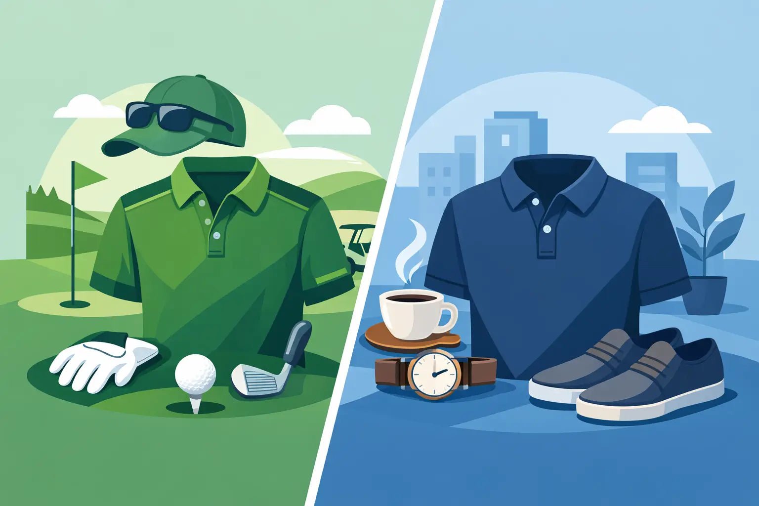 Golfpolo vs almindelig polo - hvad er forskellen? - GolfGodter ApS