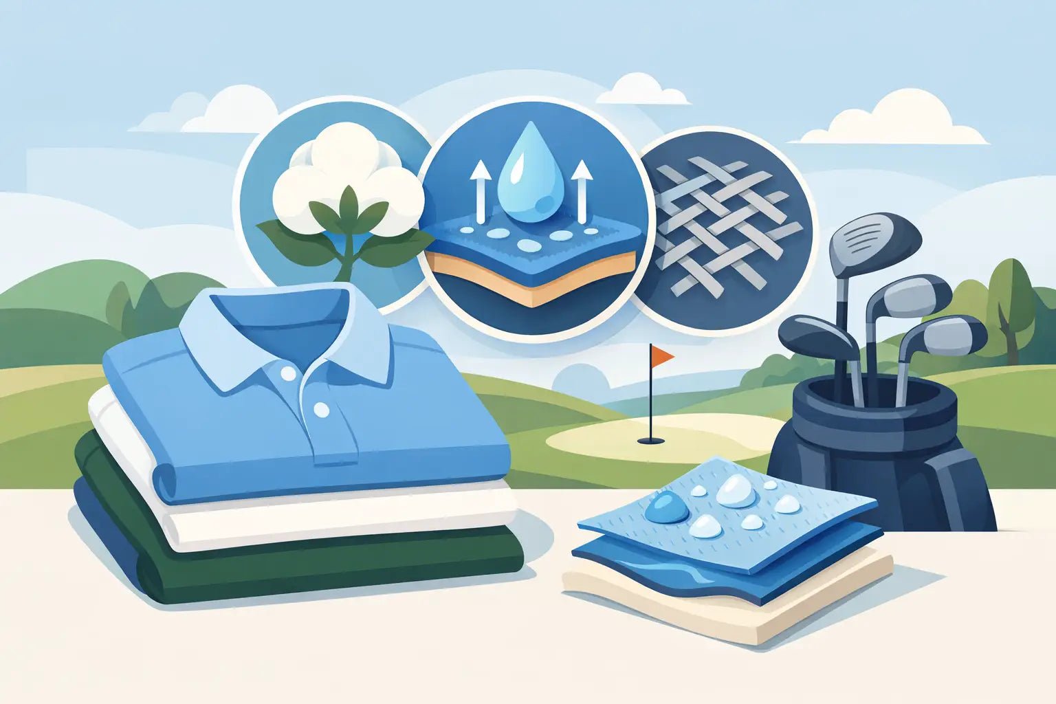 Guide til materialer i golfpoloer - GolfGodter ApS