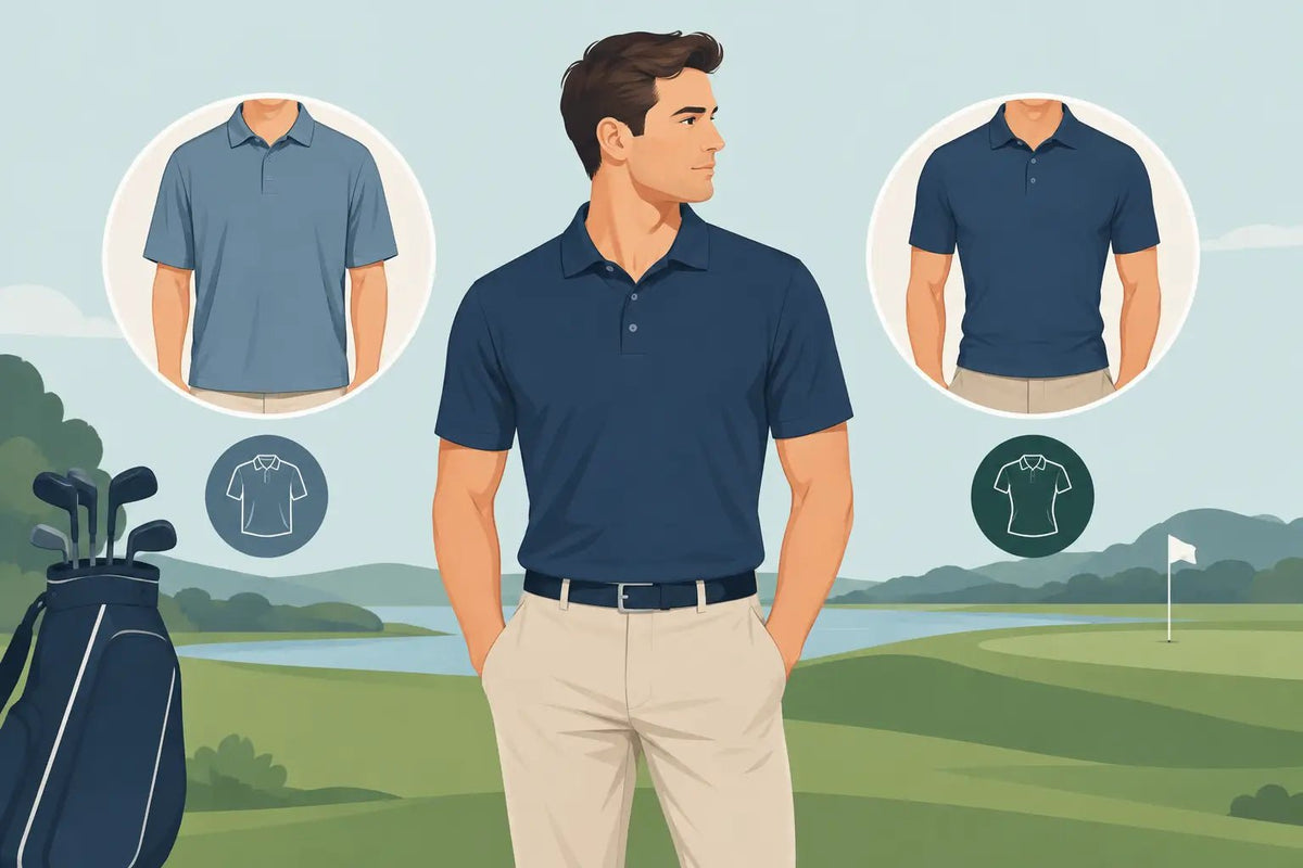 Skal golfpoloer være tætsiddende? Find pasformen - GolfGodter ApS