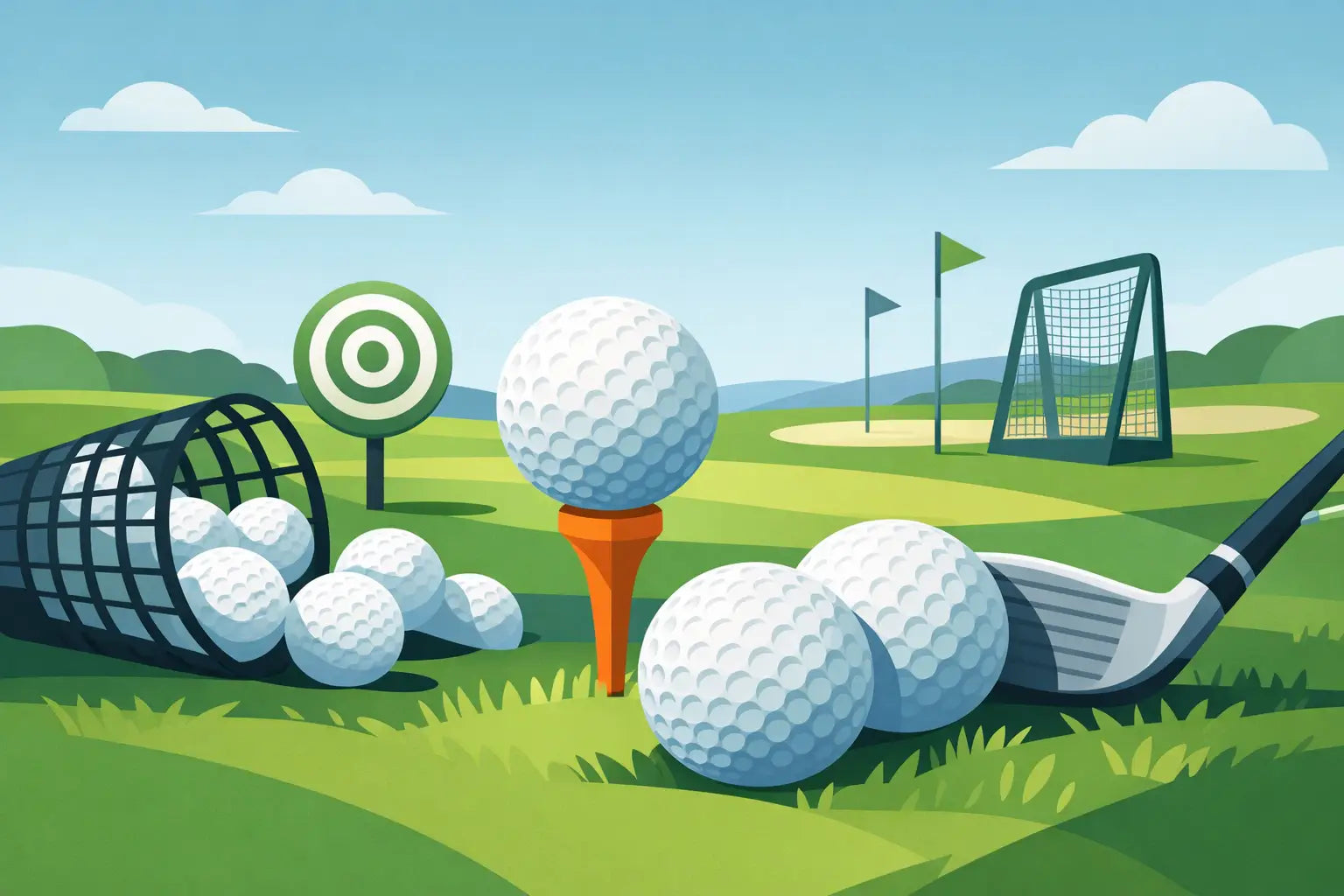Bedste golfbolde til træning, der giver mening