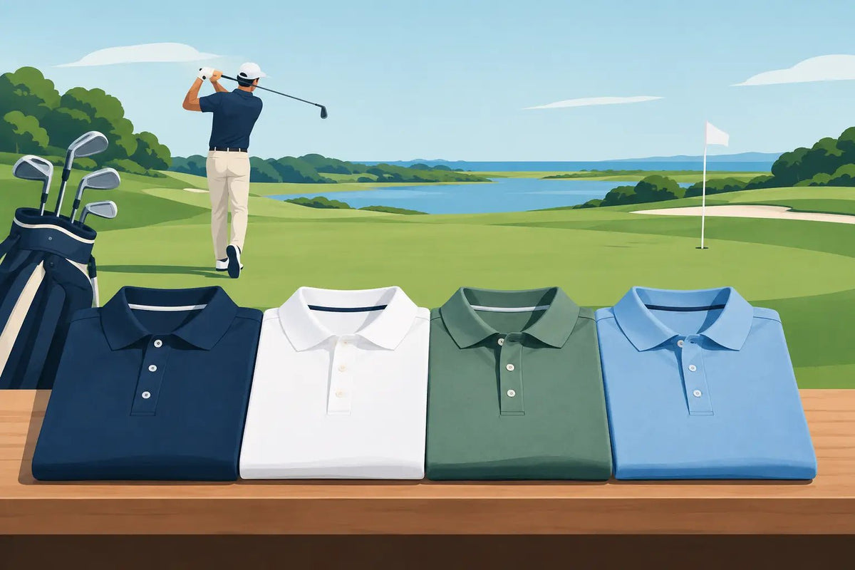 Banetest af golfpoloer: Hvad virker på 18 huller? - GolfGodter ApS
