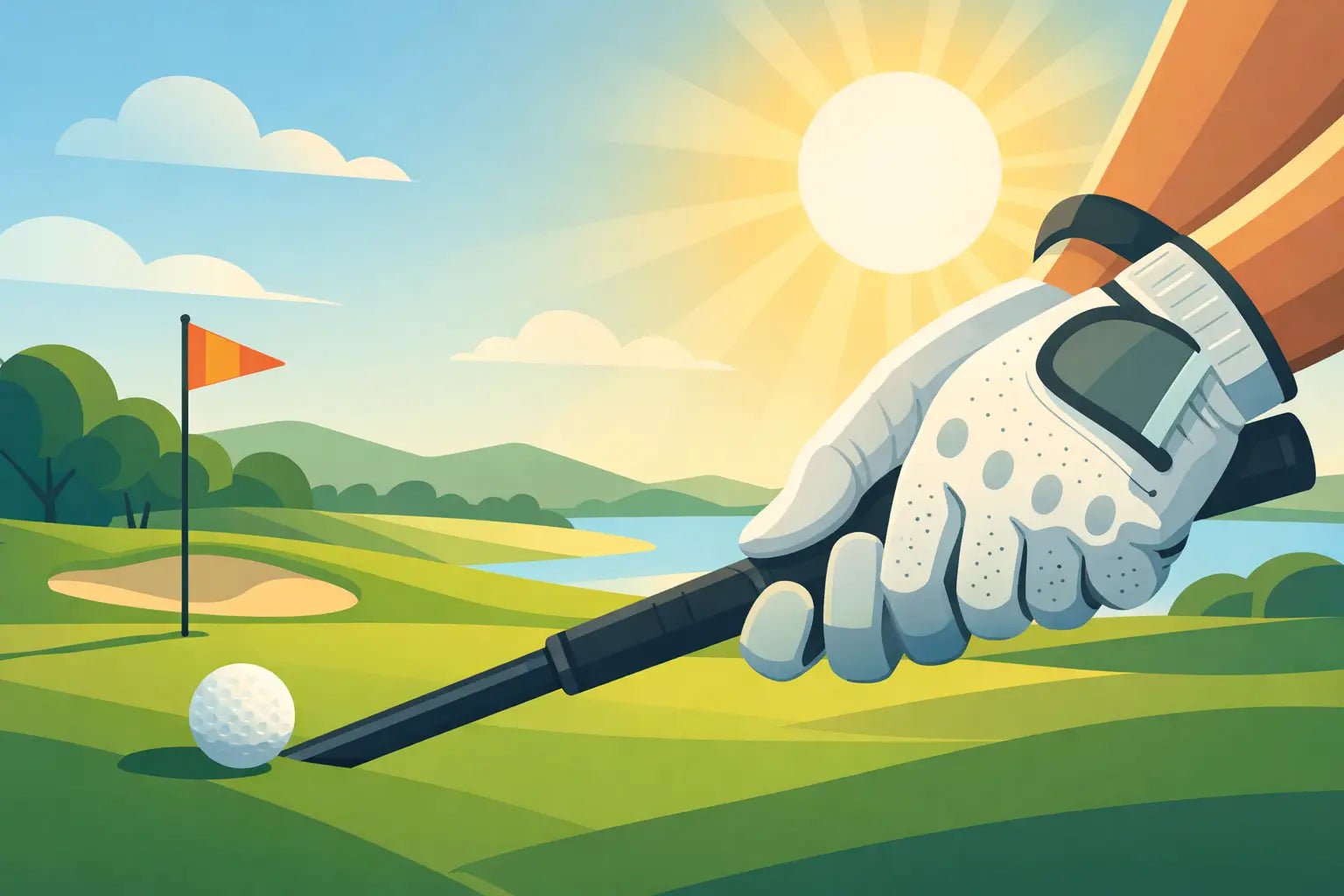 Golfhandsker til varme runder der holder grebet - GolfGodter ApS