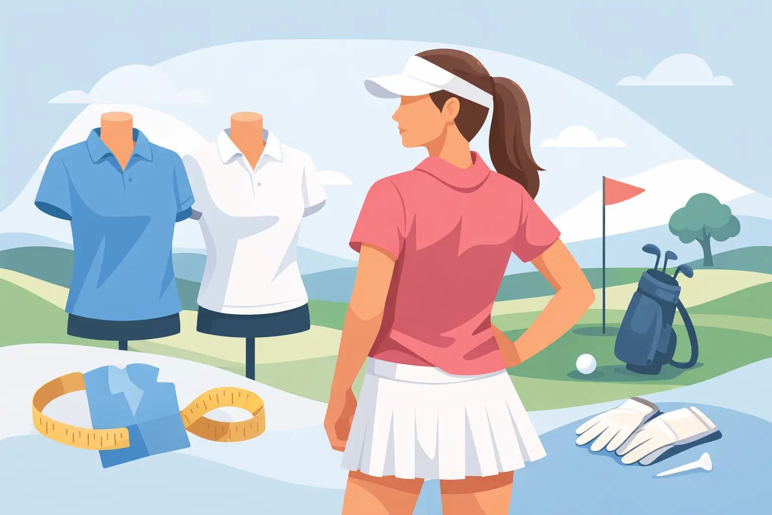 Golfpolo dame størrelse og den rette pasform - GolfGodter ApS