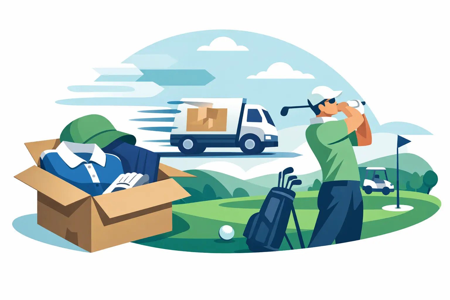 Hurtig levering af golftøj uden bøvl - GolfGodter ApS