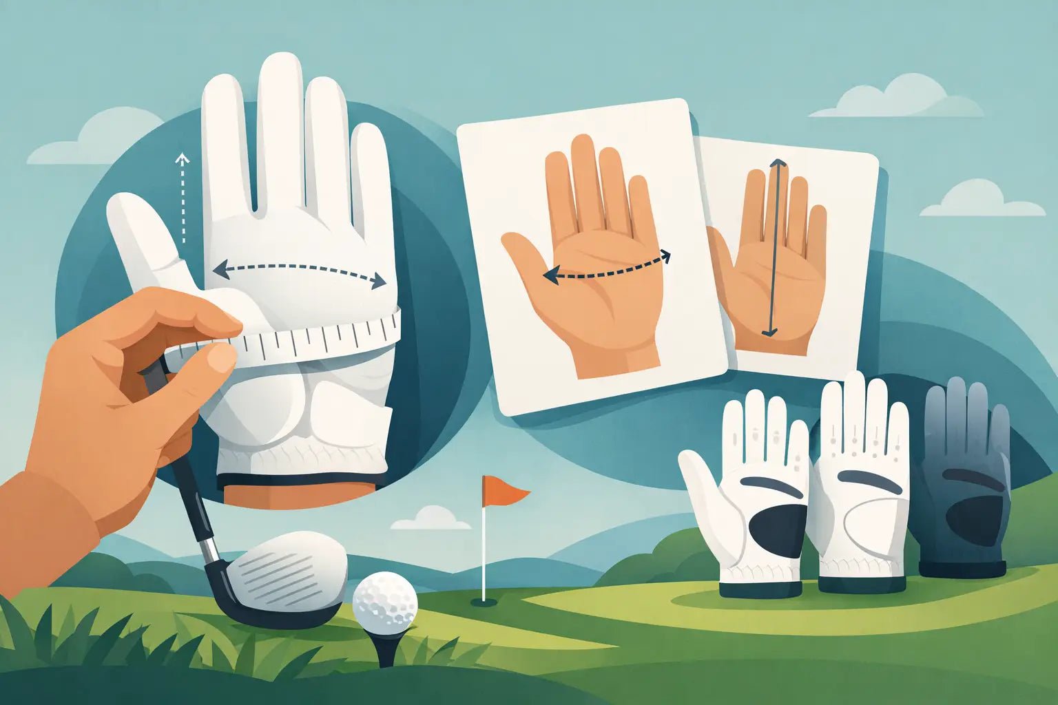 Hvordan finder man rigtig golfhandske størrelse? - GolfGodter ApS