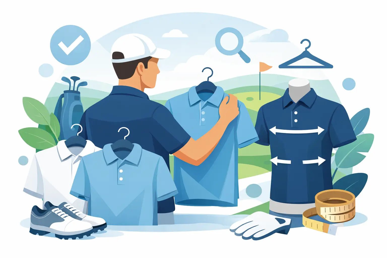 Sådan finder du golfpolo pasform, der virker - GolfGodter ApS