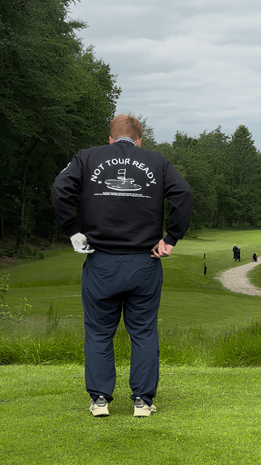 GolfGodter Sweatshirt Sort - NOT TOUR READY - GolfGodter ApS