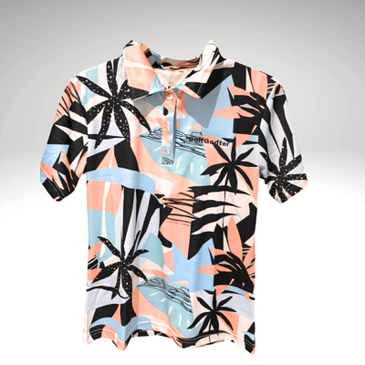 Pastel Palm Golfpolo – Dame - GolfGodter ApS